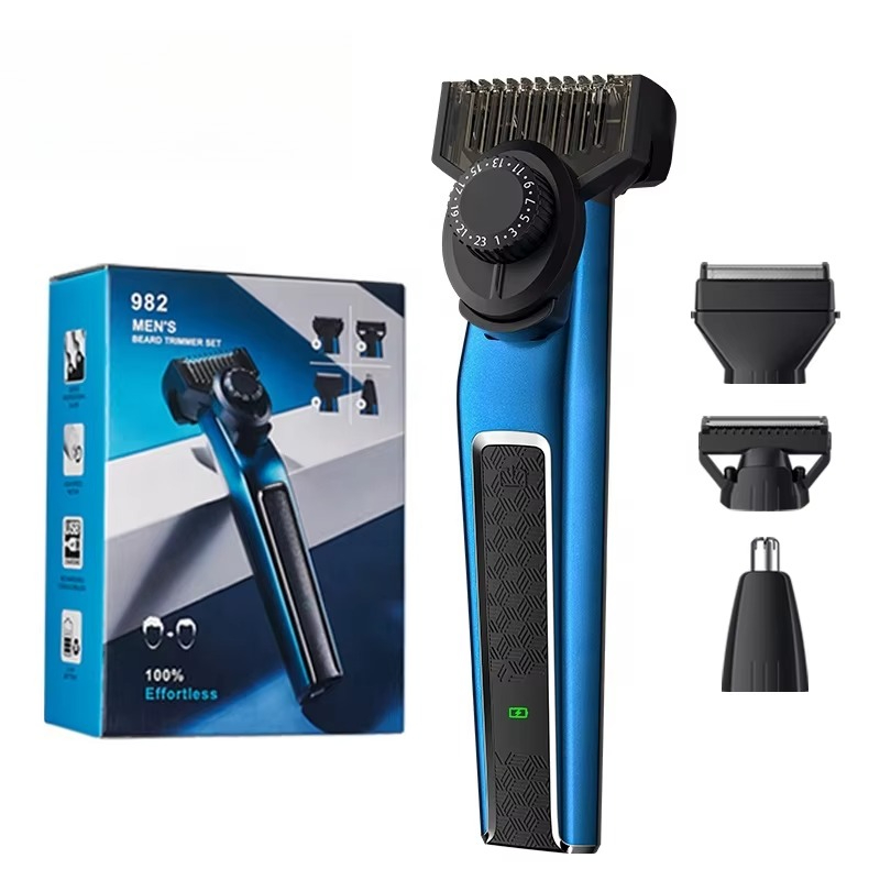 Men'S Grooming Nose And Ear - 982 Herren Barttrimmer-Set Haarrasierer Körperpflegegerät 4-in-1