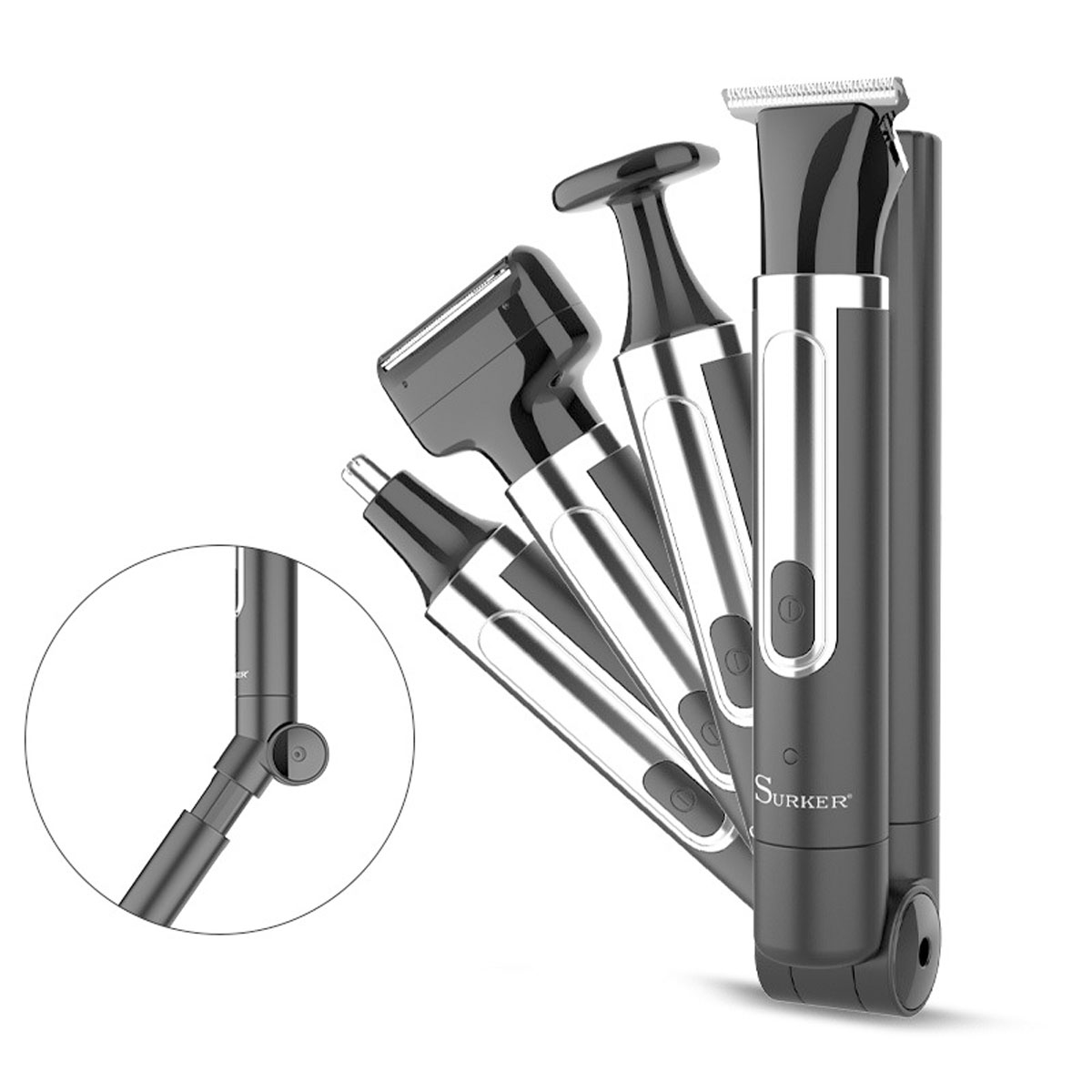 Men'S Grooming Nose And Ear - Surker 4-in-1-Rasierer für Männer, Pflegeset, multifunktional,
