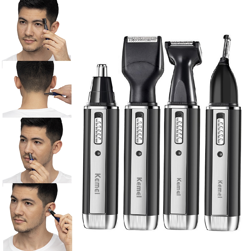 Men'S Grooming Nose And Ear - Kemei wiederaufladbarer elektrischer All-in-One-Haarschneider für Männer,