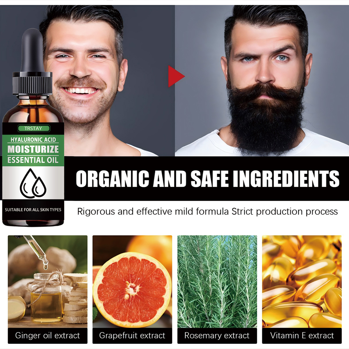 100 % natürliches, beschleunig – Beard Oil Growth Bewertung und Preis