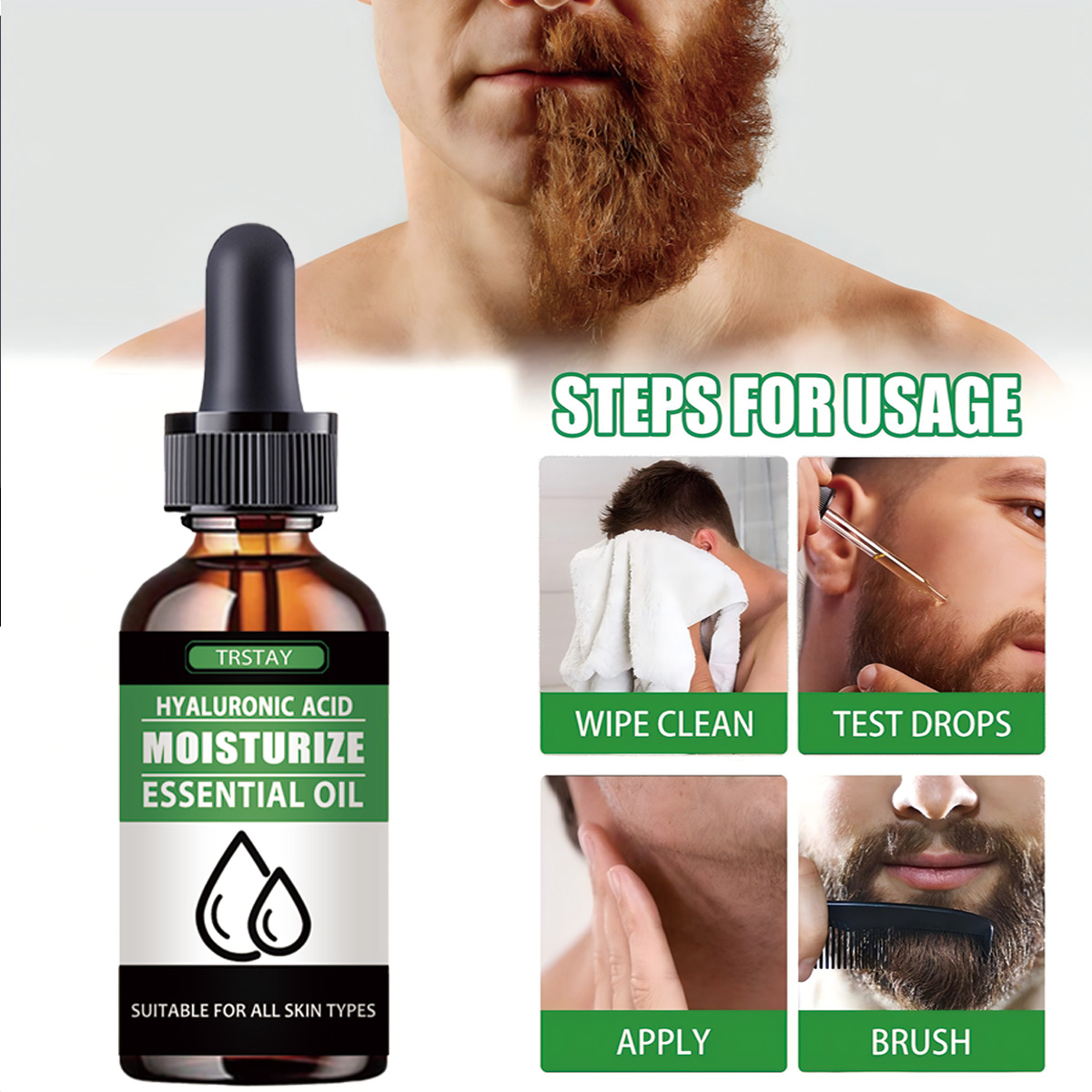 100 % natürliches, beschleunig – Beard Oil Growth Bewertung und Preis