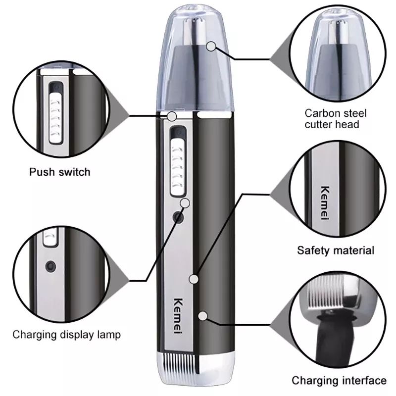 Kemei wiederaufladbarer elektr – Men'S Grooming Nose And Ear Bewertung und Preis